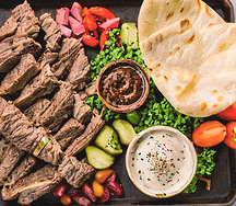 Beef shawarma platter