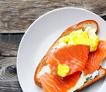 Smoked salmon & scrambled eggs