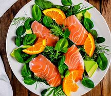 Smoked salmon salad