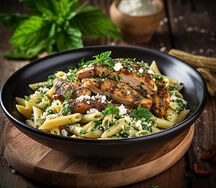 Herbed couscous chicken