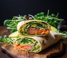 Smoked salmon Wrap