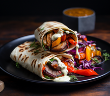Roast vegetables Wrap
