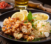 Grilled calamari