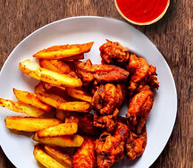 Buffalo wings platter