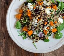 Quinoa & roast butternut salad
