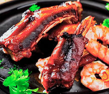 Ribs & Prawns