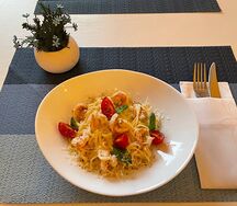 Паста с креветками