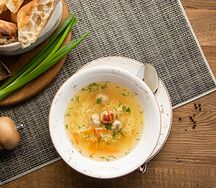 Куриный с фрикадельками из курицы