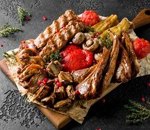 Сет Баранина с овощами