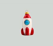 Елочная игрушка Ракета
