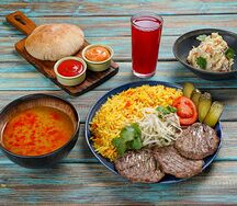 Комбо 8 Кебаб из баранины с рисом