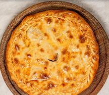 Даргинское чуду с курицей и грибами Пирог