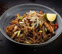 Лапша гречневая с уткой