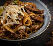 Лапша пшеничная с говядиной