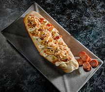 Хот-дог с охотничьей колбаской 