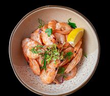 Пивные отварные креветки