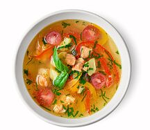 Рыбный суп с овощами