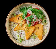 Жареный сулугуни с томатами