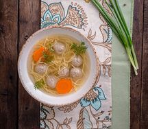 Домашняя лапша с фермерской курицей