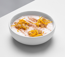 Каша овсяная с яблоком на кокосовом молоке