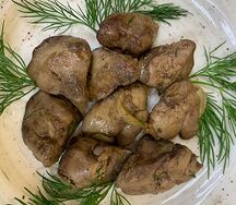 Печень куриная жареная