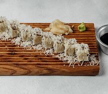 Ролл Масляная рыба с крабом и пармезаном