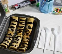 Блинчики с бананом и шоколадом