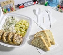 Куриный рулет с грибами