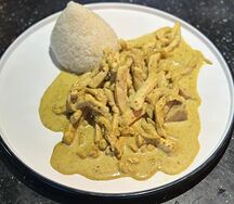 Курица  карри с  рисом