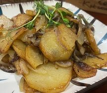 Грибы жаренные с картошечкой