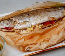 Запеченная форель в пергаменте
