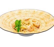 Феттуччине с креветками