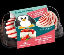Бенто-торт-мороженое Клубничный чизкейк