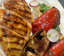 Куриное филе с овощами