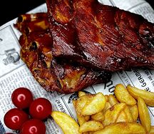 Ребра в соусе BBQ