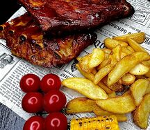 Ребра в соусе BBQ с перцем халапенньо