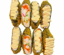 Конвертики с крабом и креветкой