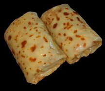 Блины с сыром и чесноком