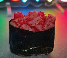 Гункан с тунцом и масагой