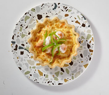 Киш с креветкой и цукини