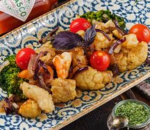 Рагу из кальмаров с овощами