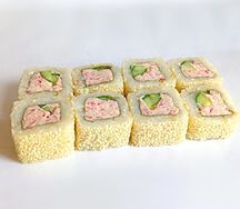 Ролл Калифорния в кунжуте