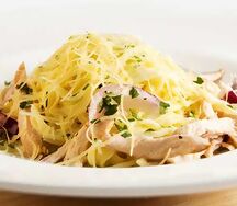 Спагетти с куриной грудкой