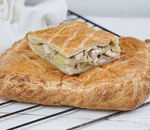 Пирог с индейкой и картофелем средний