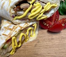 Шаурма сырная с курицей 