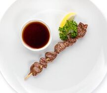 Шашлык из куриных сердечек