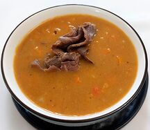 Կարրի ապուր հորթի մսով
