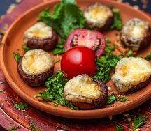 Պանրով լցոնված սունկ