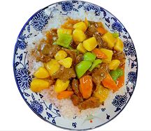 Рис с говядиной и картофелем