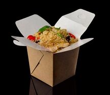Рис чесночный с креветками и овощами